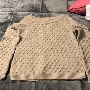 Old navy tan sweater size Small